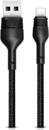 Cablu încărcare și sincronizare XO NB55, USB Type-A/USB Type-C, 1m, Negru