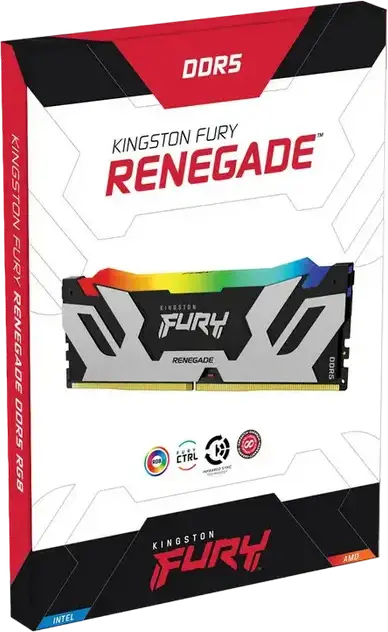 Kingston FURY Renegade DDR4 DDR5 RAM Memory UDIMM CUDIMM RGB 32 GB 8000 MHz Intel XMP 3.0 Certified High Performance SDRAM with Aluminium Heat Spreader