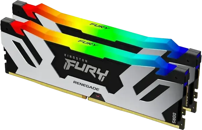 Kingston FURY Renegade DDR4 DDR5 RAM Memory UDIMM CUDIMM RGB 32 GB 8000 MHz Intel XMP 3.0 Certified High Performance SDRAM with Aluminium Heat Spreader