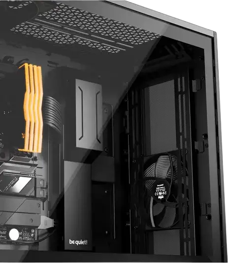 be quiet! Shadow Base 800 DX PC Case, Black, Midi-Tower, E-ATX Support, 3x 140mm PWM Fans, ARGB Lighting, Tempered Glass, BGW61