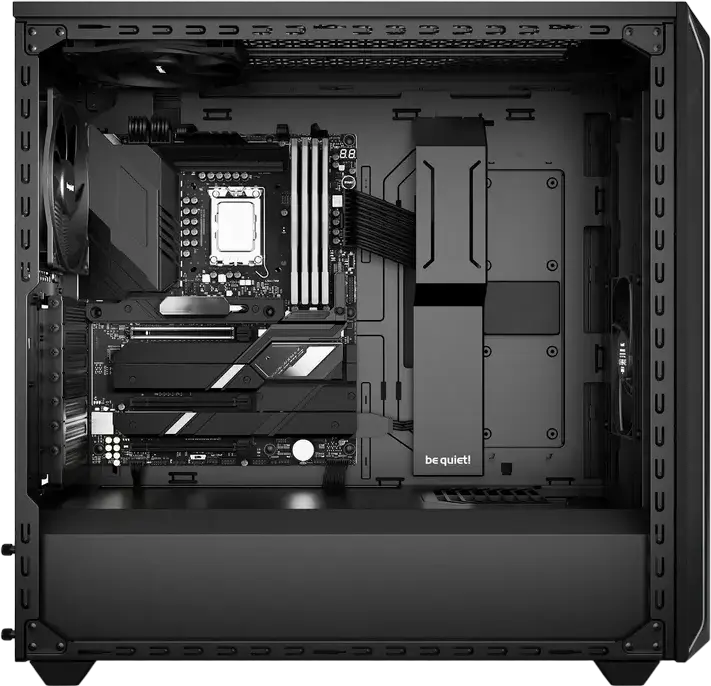 be quiet! Shadow Base 800 DX PC Case, Black, Midi-Tower, E-ATX Support, 3x 140mm PWM Fans, ARGB Lighting, Tempered Glass, BGW61
