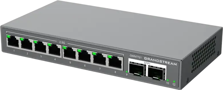 Switch de rețea Grandstream GWN7721, 8x 2.5Gigabit Ethernet