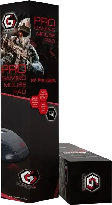 Игровой коврик для мыши Gembird MP-GAMEPRO Professional Series, износостойкая ткань и противоскользящее резиновое основание, прошитые края, 900 x 350 x 3 мм, Черный