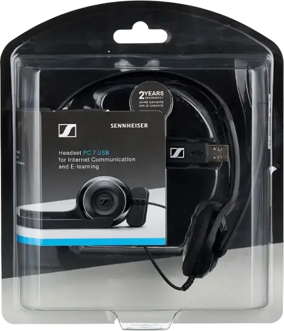 EPOS PC 7 USB Monaural On-Ear Headset, Noise-Cancelling Boom Microphone, Wired USB-A, Plug and Play for Windows and Mac, Black