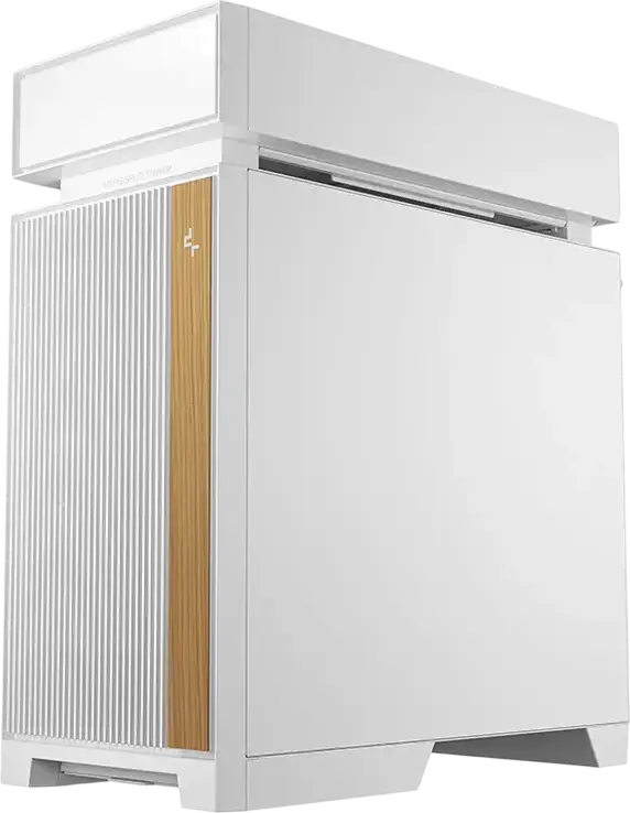 Carcasa PC Deepcool CL660 Midi-Tower, Alb, Sticla Temperata, Frontala Mesh, ATX/mATX/Mini-ITX, Ventilatoare ARGB, USB Type-C, Suport GPU, Otel si ABS
