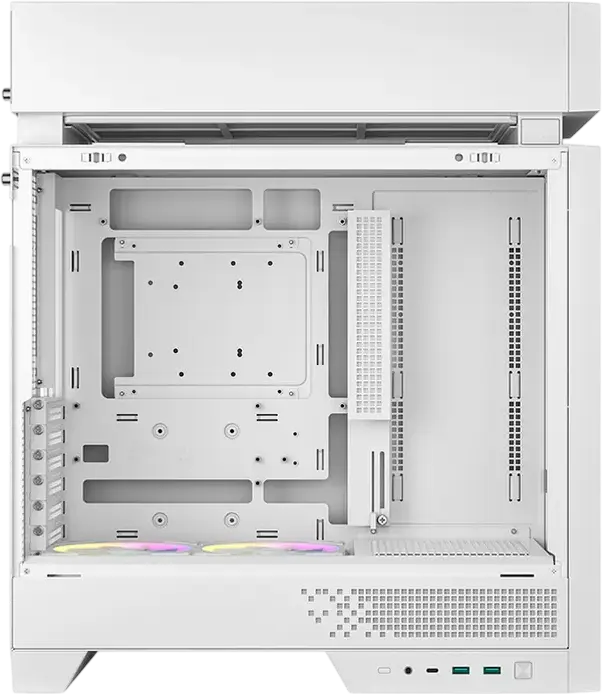 Carcasa PC Deepcool CL660 Midi-Tower, Alb, Sticla Temperata, Frontala Mesh, ATX/mATX/Mini-ITX, Ventilatoare ARGB, USB Type-C, Suport GPU, Otel si ABS