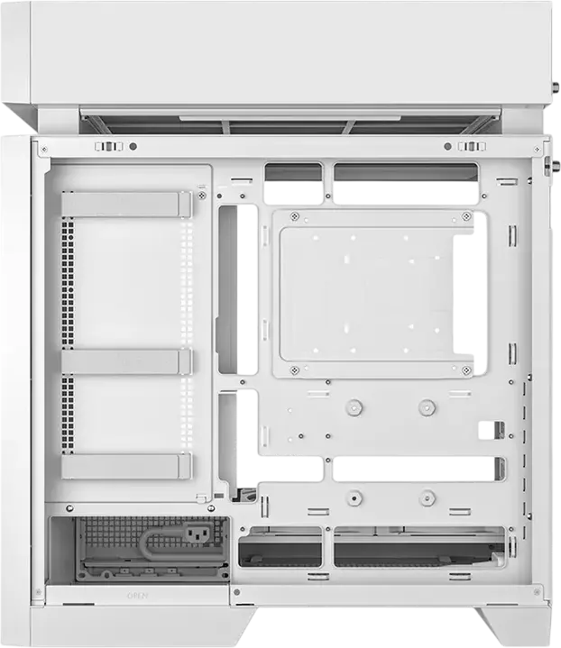 Carcasa PC Deepcool CL660 Midi-Tower, Alb, Sticla Temperata, Frontala Mesh, ATX/mATX/Mini-ITX, Ventilatoare ARGB, USB Type-C, Suport GPU, Otel si ABS