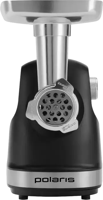 Polaris PMG 2582 Meat Grinder, 2500W, 2.7 kg/min Capacity, 3 Grinding Discs, Reverse Function, Overload Protection, with Sausage Attachment, Black