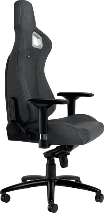 Scaun Gaming Ergonomic Noblechairs Epic, Material Textil Antracit, Scaun Stil Racing cu Cotiere 4D Reglabile, Perne pentru Gat si Lombar din Spuma cu Memorie, Baza cu 5 Roti