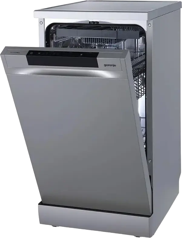 Посудомоечная машина Gorenje GS 541 D10X Slim, отдельно стоящая, 45 см, 11 комплектов, мотор Inverter PowerDrive, TotalDry, AquaStop, 5 программ, белый
