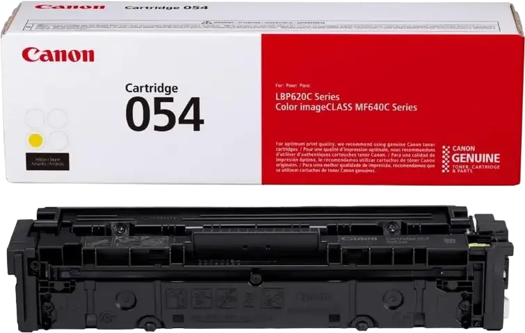 Canon CRG-054 Yellow Laser Toner Cartridge, 1,200 Page Yield ISO/IEC 19798, for i-SENSYS MF645Cx, MF643Cdw, MF641Cw, LBP623Cdw, LBP621Cw, 3021C001
