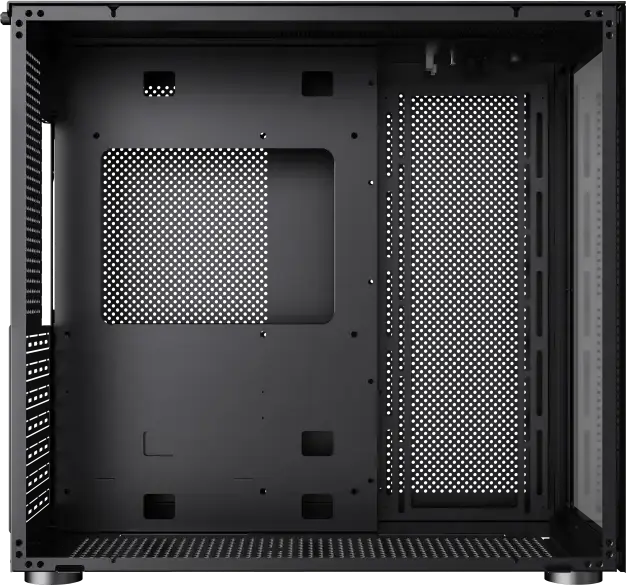 Gamemax Infinity Mid-Tower PC Case, Black, Tempered Glass Front and Side Panels, ATX/Micro-ATX/Mini-ITX Support, 360mm Water Cooling, USB Type-C
