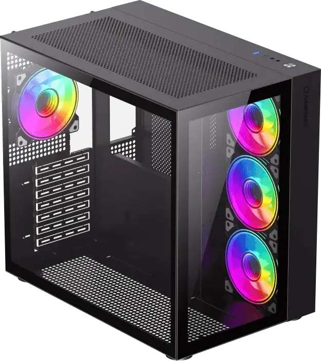 Carcasă PC Gamemax Infinity, Midi-Tower, Fără PSU, Negru