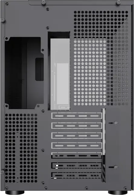 Gamemax Infinity Mid-Tower PC Case, Black, Tempered Glass Front and Side Panels, ATX/Micro-ATX/Mini-ITX Support, 360mm Water Cooling, USB Type-C