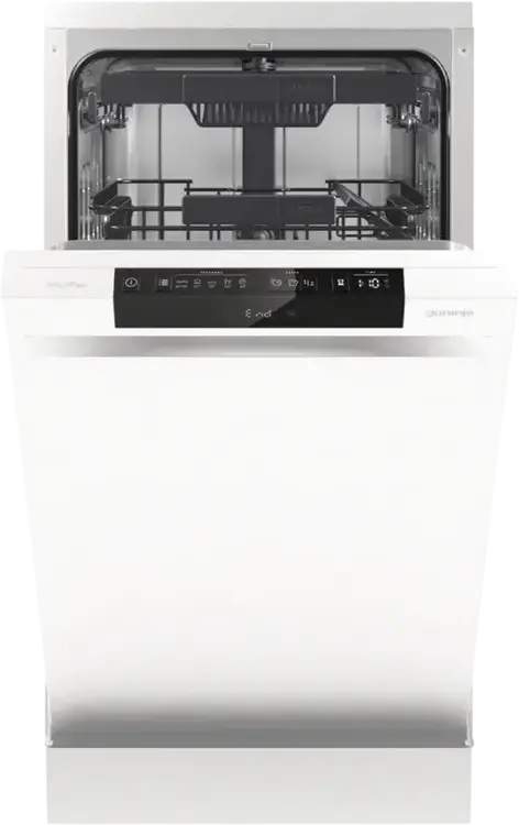Посудомоечная машина Gorenje GS 541 D10X Slim, отдельно стоящая, 45 см, 11 комплектов, мотор Inverter PowerDrive, TotalDry, AquaStop, 5 программ, белый