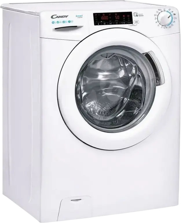 Стиральная машина Candy CS 1410TXME/1-S с фронтальной загрузкой, 10 кг, 1400 об/мин, класс энергоэффективности A, инверторный двигатель Smart Inverter, 16 программ, LED-дисплей, белая
