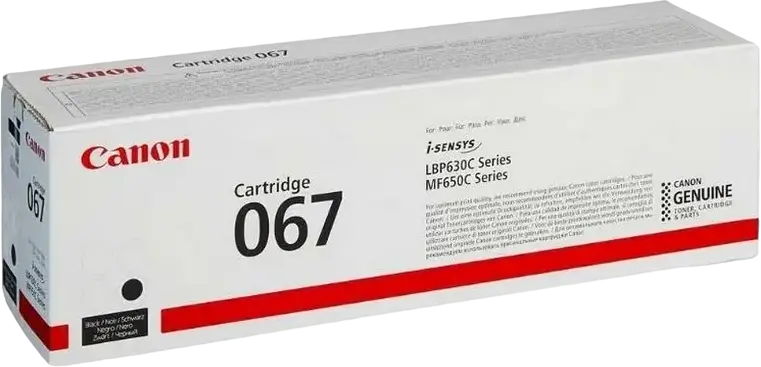 Cartus Toner Laser Canon CRG-067 (067BK) Negru, 5102C002, pentru imprimante i-SENSYS Seria MF 650/MF650C si LBP630C, Capacitate 1350 pagini