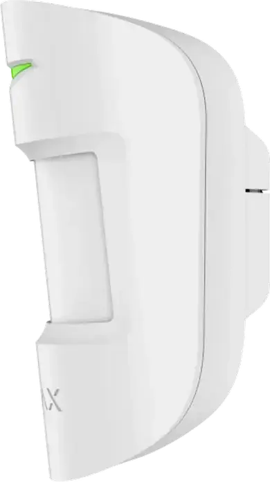 Ajax MotionProtect Wireless Indoor PIR Motion Detector, Pet Immunity up to 20kg, 12m Range, Smart Detect, Temperature Sensor, White