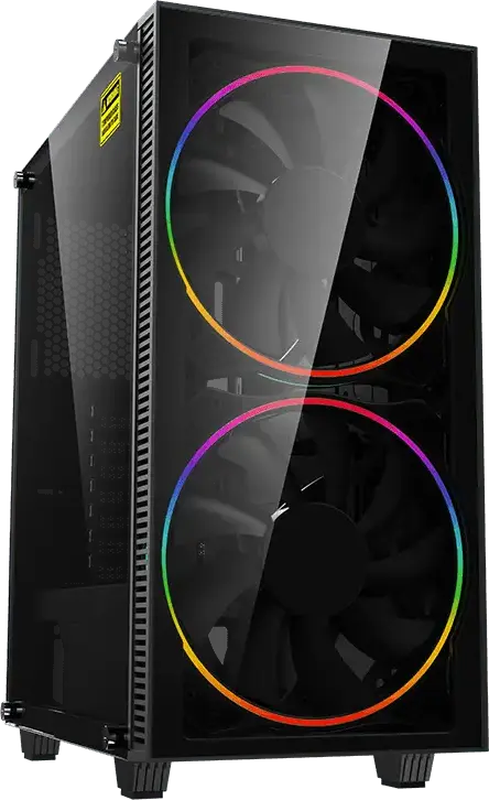 Carcasă PC Gamemax Black Hole, Midi-Tower, Fără PSU, Negru