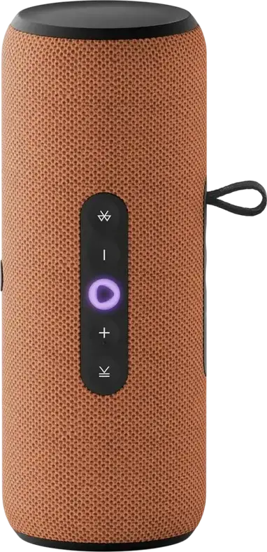 Yandex Station Street YNDX-00030ORG Portable Smart Speaker with Alisa, 30W RMS, IP67 Water Resistant, Bluetooth 5.0, Wi-Fi, 3300 mAh Battery, Orange