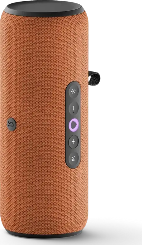 Yandex Station Street YNDX-00030ORG Portable Smart Speaker with Alisa, 30W RMS, IP67 Water Resistant, Bluetooth 5.0, Wi-Fi, 3300 mAh Battery, Orange