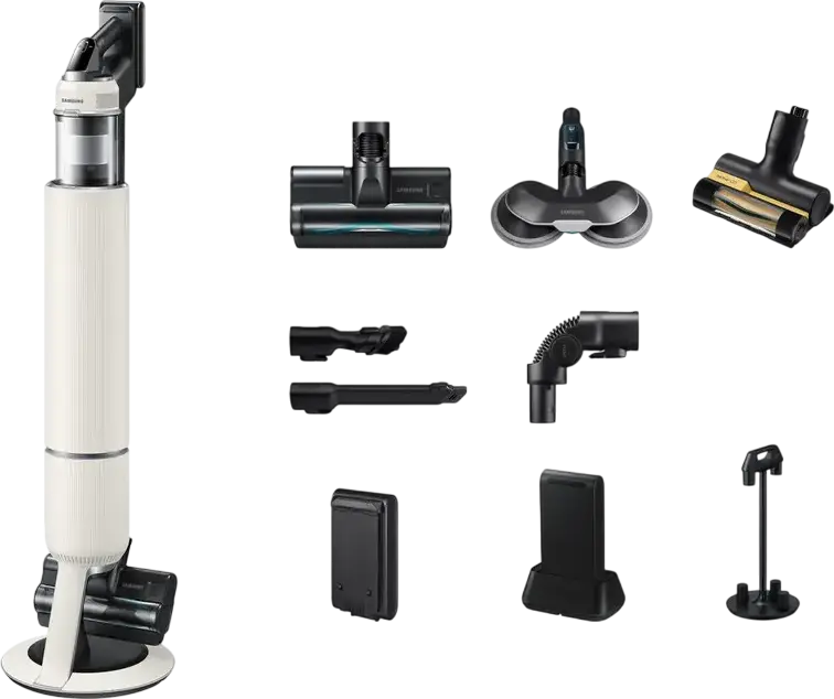 Samsung Bespoke Jet AI Lite VS80F28DGS Cordless Stick Vacuum Cleaner, 280W Suction, HexaJet Motor, All-in-one Clean Station, HEPA Filter, LCD Display