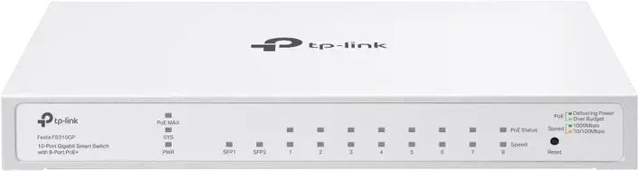 Switch de rețea TP-LINK Festa FS310GP, 8x IEEE 802.3af/at