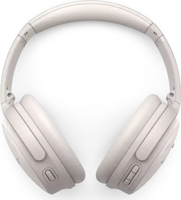 Casca Bose QuietComfort Wireless Over-Ear cu Anulare Activă a Zgomotului (ANC), Bluetooth 5.1, Wind Block, Autonomie 24h, Microfon Integrat, Albă