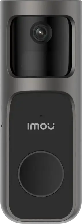IMOU Doorbell 2S Kit (DB-2SP-3T0W) 2K QHD Video Doorbell, 166° Wide-Angle 30° Rotatable Lens, 5000mAh Battery, PIR Human Detection, Two-Way Talk, Wi-Fi Chime Extender, Black