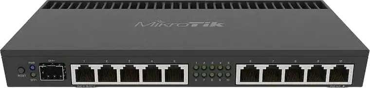 Router MikroTik RB4011iGS+RM, Negru