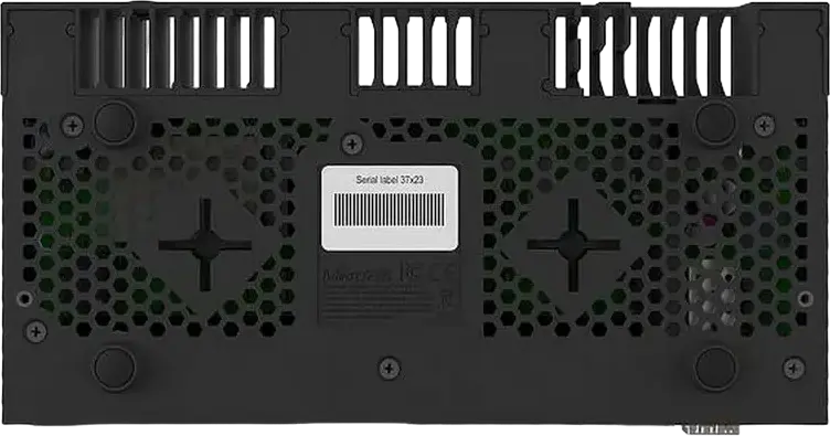 MikroTik RB4011iGS+RM Rack Mount Router, 10x Gigabit Ethernet Ports, 1x SFP Port, RJ45 Console, Passive PoE, Black