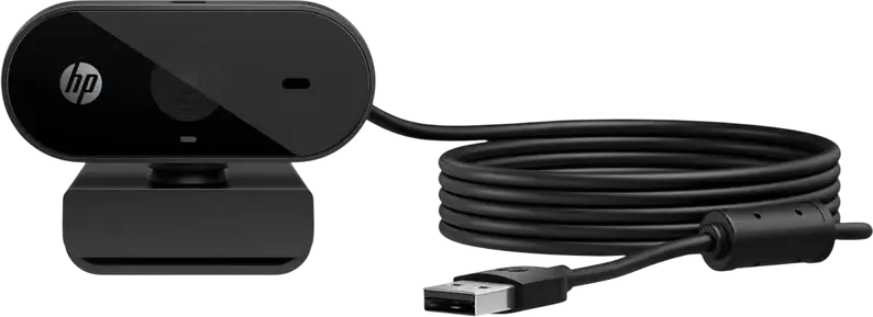 Webcam HP 325 FHD 53X27AA, Full HD 1080p, Senzor 5MP, 30fps, Unghi Larg 66°, Microfon Mono Integrat, Capac Privacy, Interfață USB Type-A, Negru