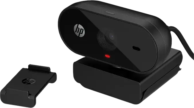 Webcam HP 325 FHD 53X27AA, Full HD 1080p, Senzor 5MP, 30fps, Unghi Larg 66°, Microfon Mono Integrat, Capac Privacy, Interfață USB Type-A, Negru