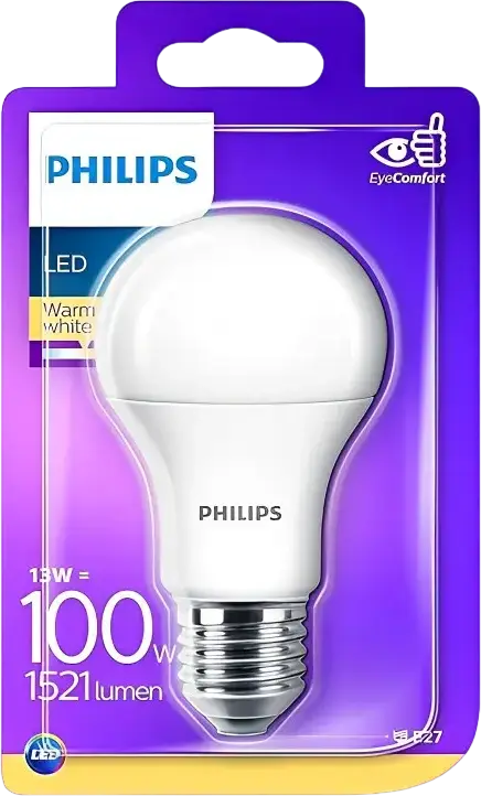 Bec cu LED Philips WW 230V FR ND, E27, Alb Cald