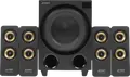 Sistem boxe multimedia F&D F7700X 4.1, Putere 80W RMS, Bluetooth 5.0, Radio FM, Subwoofer 5.25", Telecomandă, Culoare: Negru
