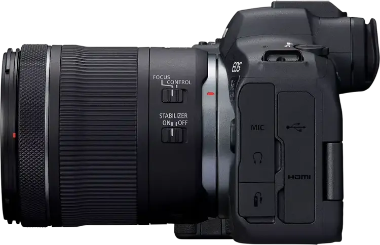 Canon EOS R6 Mark III Full-frame Mirrorless Camera, 32.5MP CMOS Sensor, DIGIC X Processor, 40fps, 7K RAW Video, IBIS, RF Mount with RF 24-105mm f/4-7.1 IS STM Lens