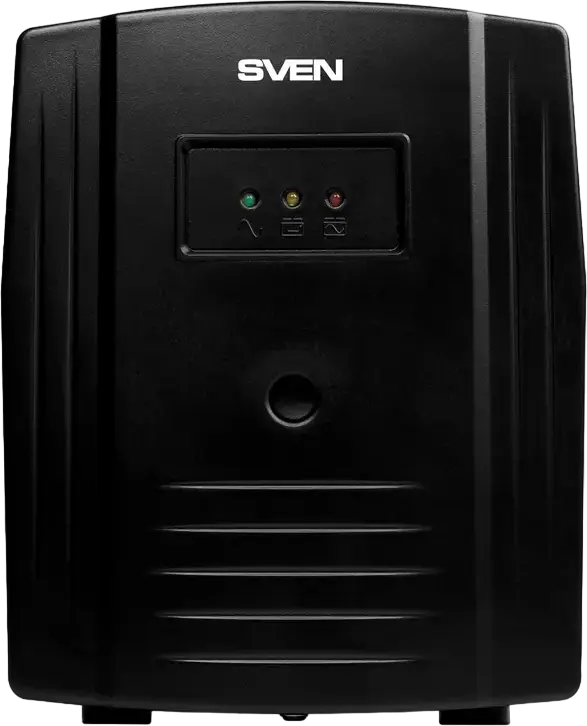 SVEN Pro Line Interactive UPS, 1000 VA, AVR, Sinusoidal Output, LCD Display, USB & RJ-45 Protection, 3 EU Sockets, Tower Form Factor