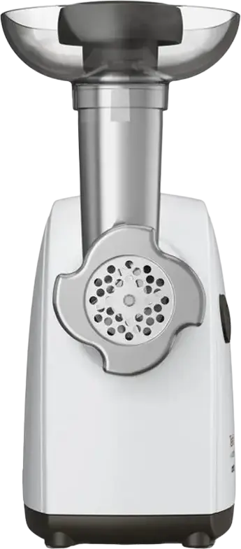 Мясорубка Tefal NE463138 HV4, 2000 Вт, производительность 2.3 кг/мин, 6-в-1, с 3 дисками из нержавеющей стали, насадками для колбас и кеббе, белая