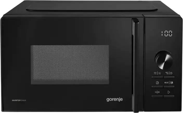 Gorenje MO20A4B5 Freestanding Microwave Oven with Grill, 20L Capacity, InverterPower Technology, 800W Microwave, 1000W Grill, 20 Auto Programs, Black