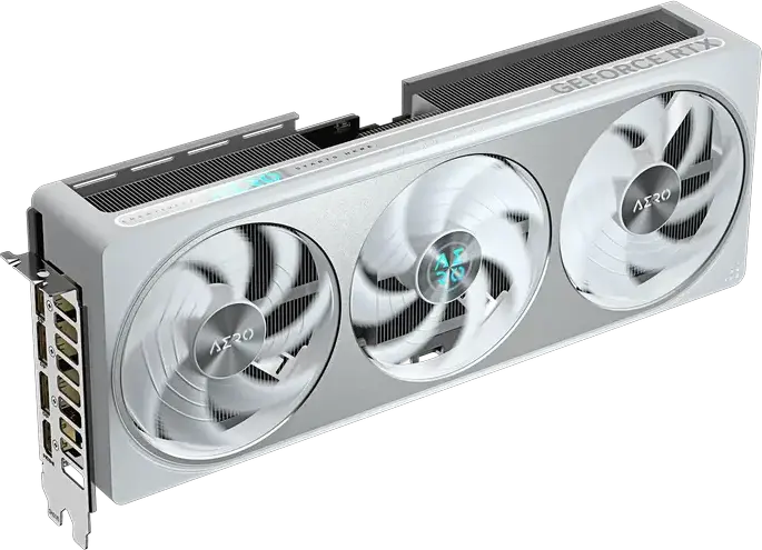 Placa video Gigabyte GeForce RTX 5070 AERO OC 12GB GDDR7 GV-N5070AERO OC-12GD Arhitectura Blackwell PCI-E 5.0 Răcire WindForce 3 Ventilatoare Alb RGB