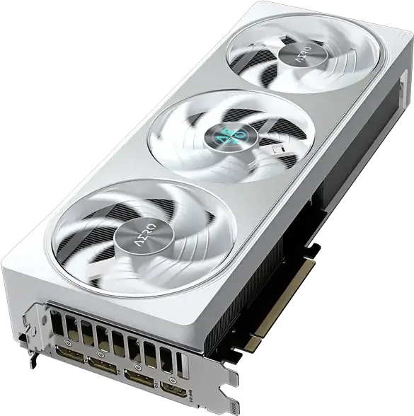 Placa video Gigabyte GeForce RTX 5070 AERO OC 12GB GDDR7 GV-N5070AERO OC-12GD Arhitectura Blackwell PCI-E 5.0 Răcire WindForce 3 Ventilatoare Alb RGB