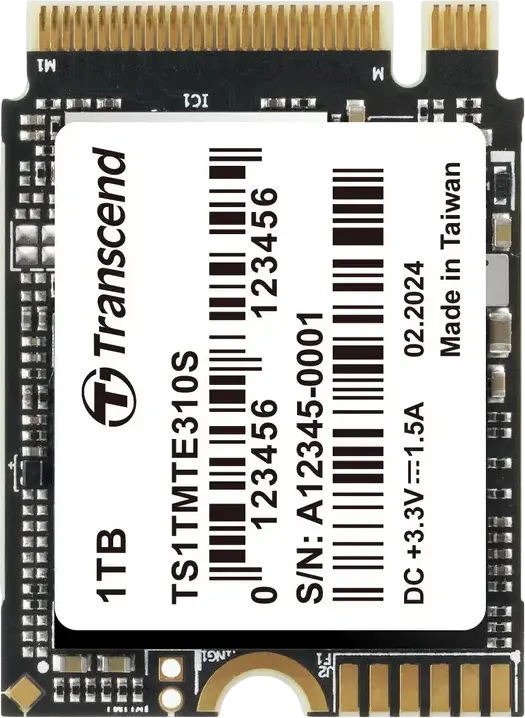 Transcend MTE310S 1TB M.2 2230 NVMe PCIe Gen4 x4 SSD, 3D NAND, Up to 5000MB/s Read, 3500MB/s Write, High-Endurance Internal Solid State Drive