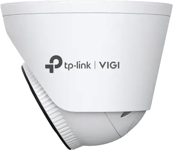 TP-Link VIGI C445 4MP Turret Network Camera, 4mm Focal Length, IP67 Waterproof Metal Housing, Full-Color Night Vision 30m, True WDR 120dB, Two-Way Audio, PoE, AI Detection