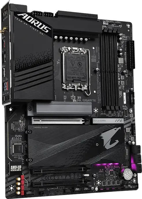 Gigabyte Z790 AORUS ELITE AX Motherboard LGA1700 Intel Z790 ATX DDR5 7600MHz OC 128GB-256GB RAM PCIe Gen4 M.2 WiFi 6 Bluetooth 5.3 2.5GbE Ethernet