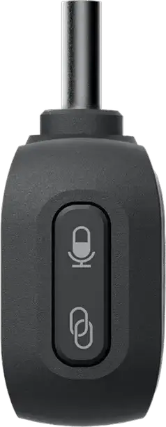 Insta360 Mic Air (CINSABWB) Wireless Microphone System, 1 TX + 1 RX, 300m Range, Omnidirectional, Noise Reduction, Bluetooth 5.3, Black