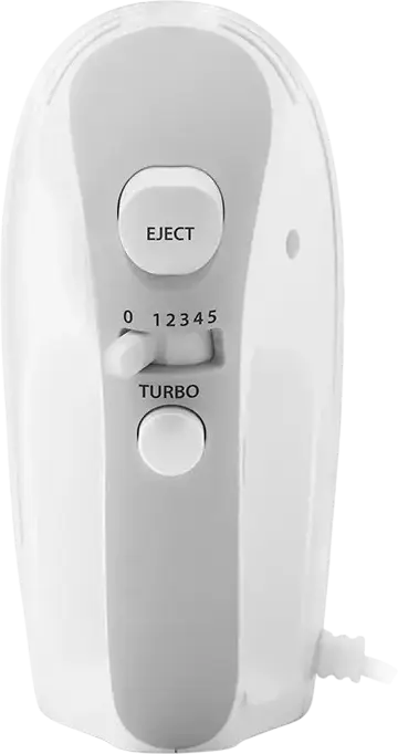 Mixer de mână Zelmer ZHM1650, 400W, 5 Viteze cu Mod Turbo, Teluri din Oțel Inoxidabil și Cârlige pentru Aluat, Carcasă Ergonomică din Plastic
