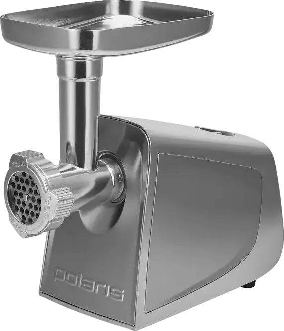 Robot de tocit carne Polaris PMG 2292AL Silent, 2200W, Cutie Viteze SilentPRO, 2.5 kg/min, Autorevers, Protectie Motor PROtect+, Inox, cu 3 Site și Toator de Legume