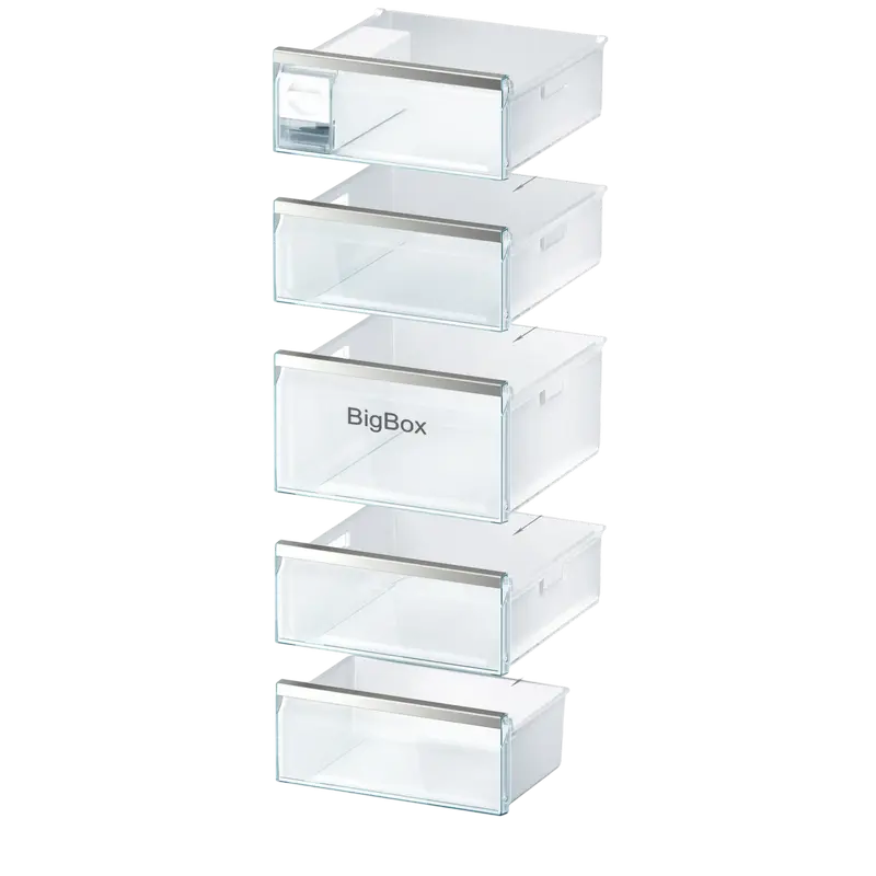 Bosch GSN54AWDV Freestanding Upright Freezer, No Frost, 328L Capacity, 7 Compartments, LED Display, White, 176x70x78 cm, Energy Class D