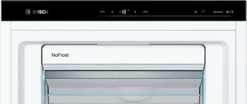 Bosch GSN54AWDV Freestanding Upright Freezer, No Frost, 328L Capacity, 7 Compartments, LED Display, White, 176x70x78 cm, Energy Class D