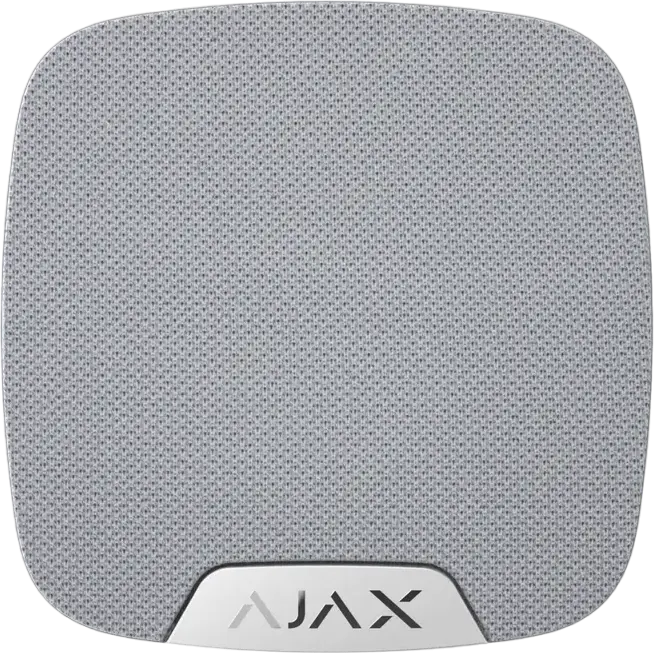 Ajax HomeSiren Wireless Indoor Siren HS.J00000EU, Jeweller Protocol, 81-105 dB Sound Pressure, 2000m Range, White, IP50 Protection